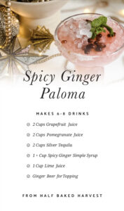 Spicy ginger paloma cocktail recipe.