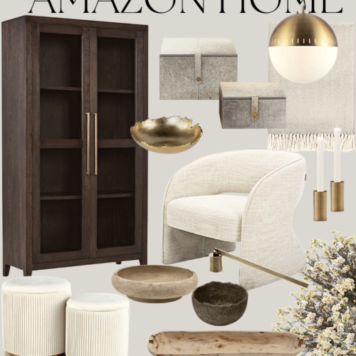 Amazon home decor inspiration collage.