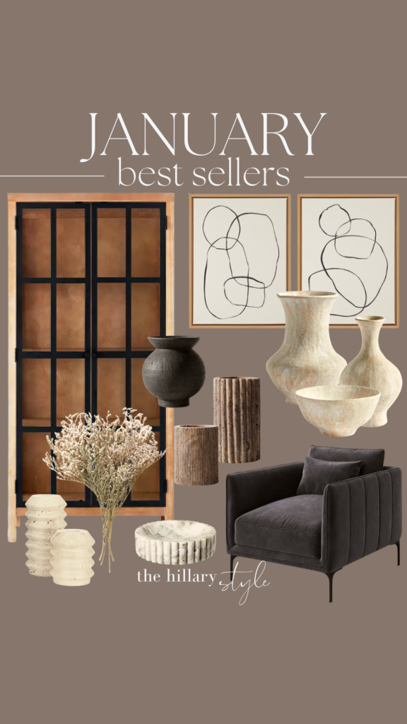 January bestsellers: home decor & furniture.