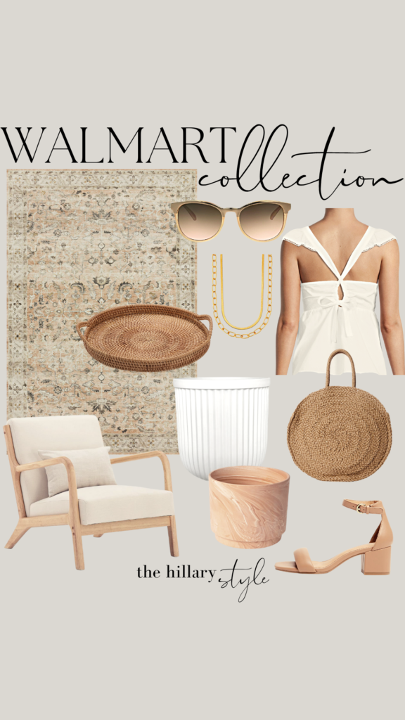 Walmart home decor collection with a neutral palette.