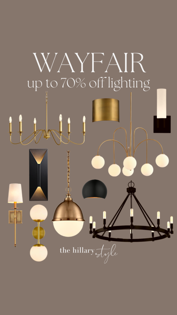 Wayfair lighting sale, up to 70% off.