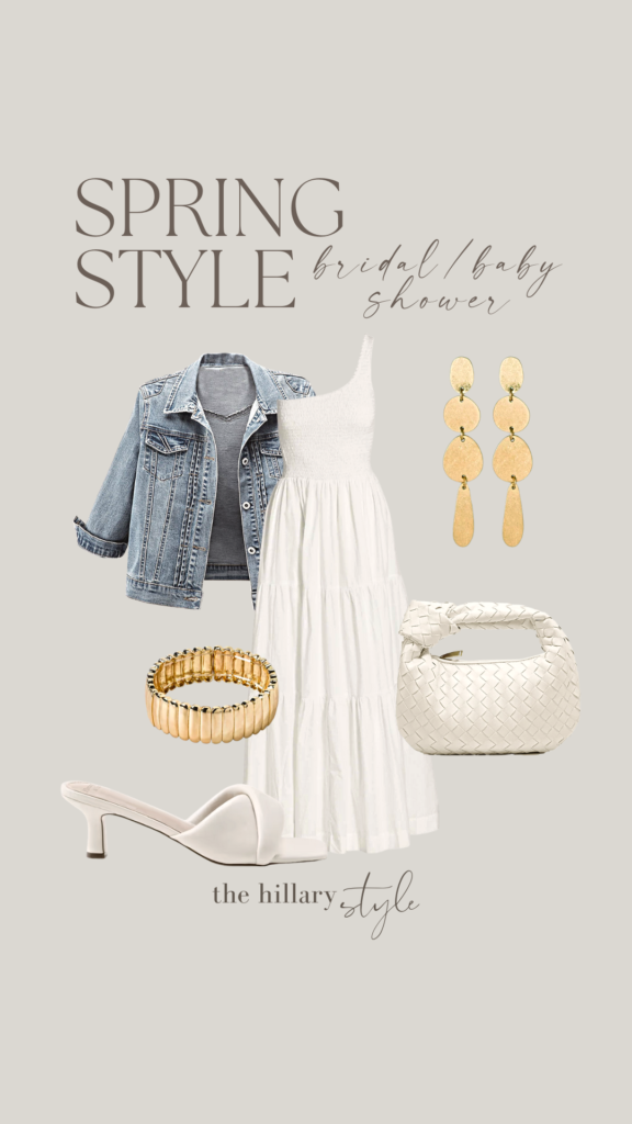 Spring bridal shower outfit inspiration.