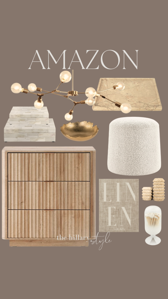 Amazon home decor inspiration collage.