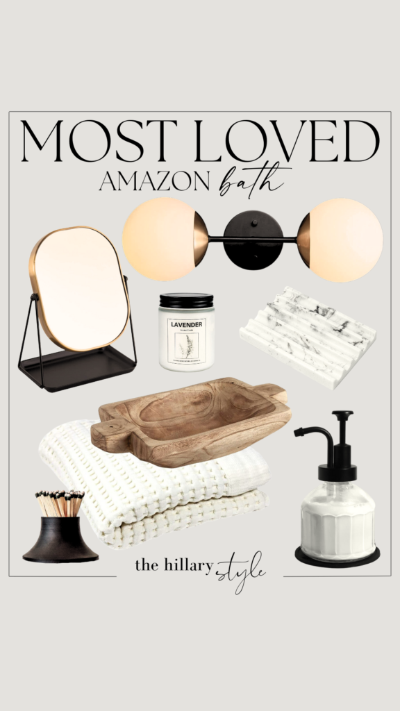 Amazon bathroom essentials for a modern bathroom.