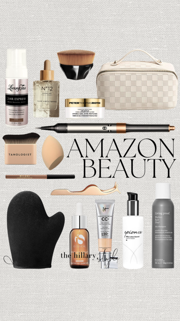 Amazon beauty products and tools.