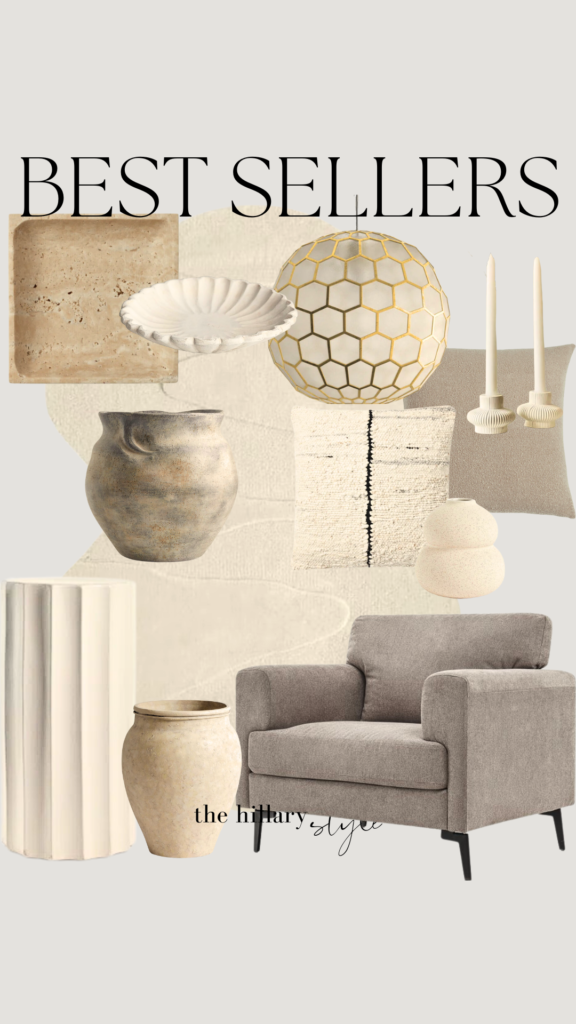 Home decor best sellers with a modern style.