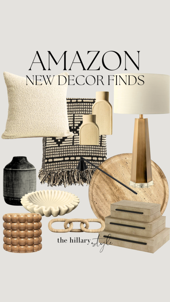 Amazon home decor finds in neutral tones.