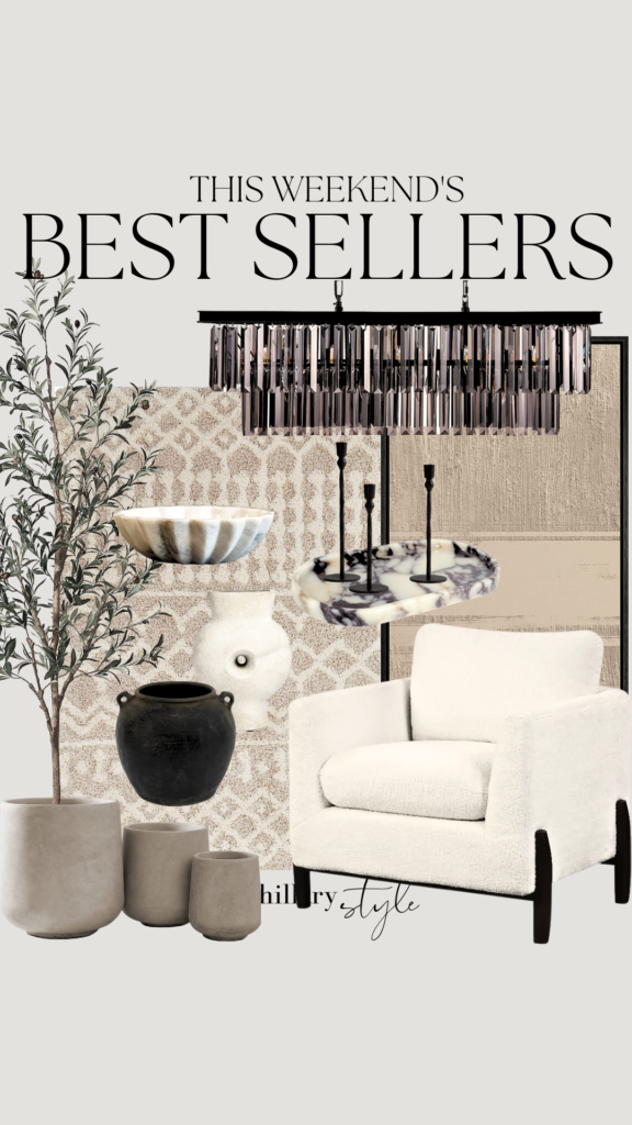 Bestsellers: home decor and furniture.