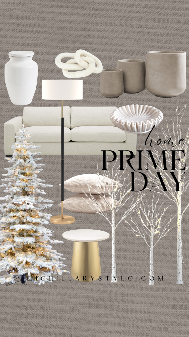 Home decor collage for Prime Day.