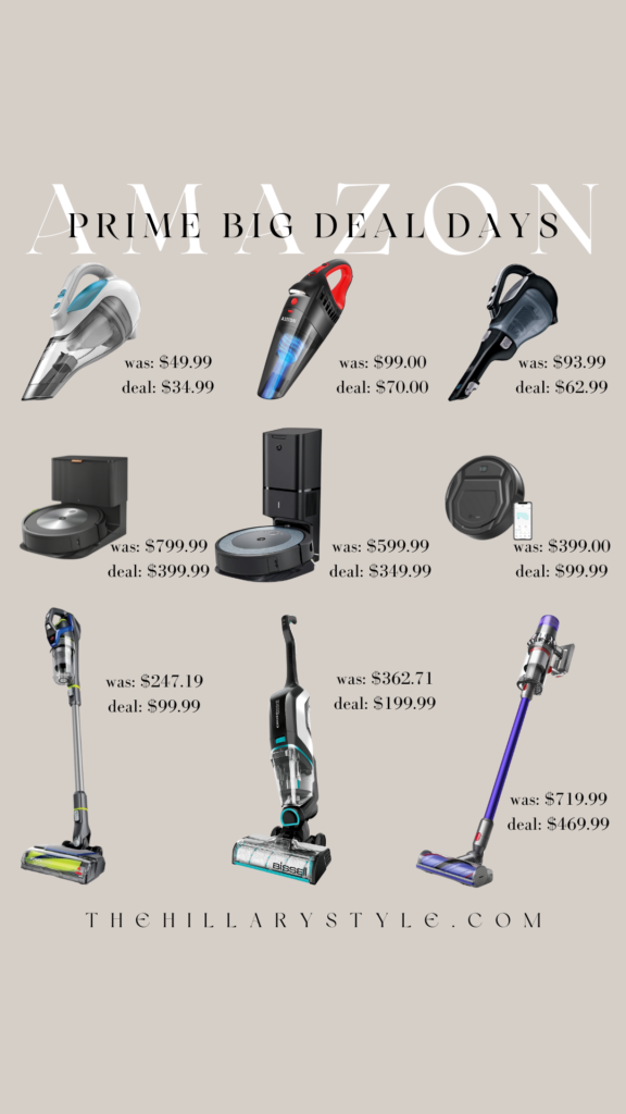 Amazon Prime Big Deal Days vacuum deals.