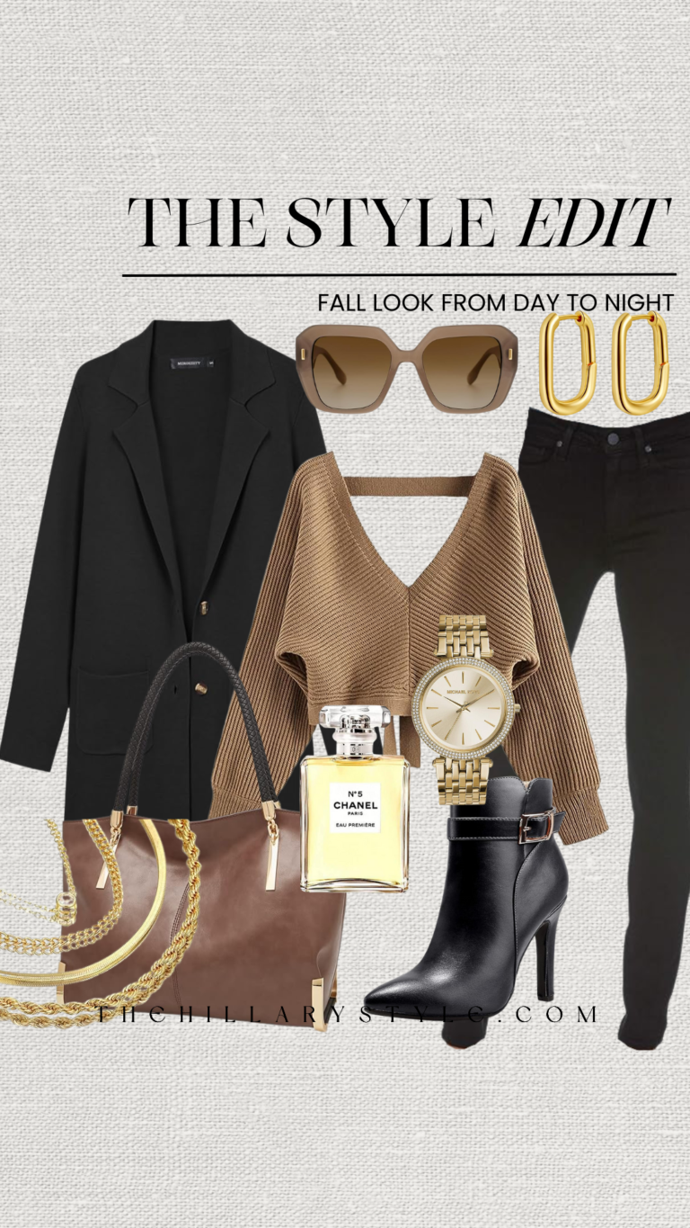 Fall outfit inspiration for day to night.