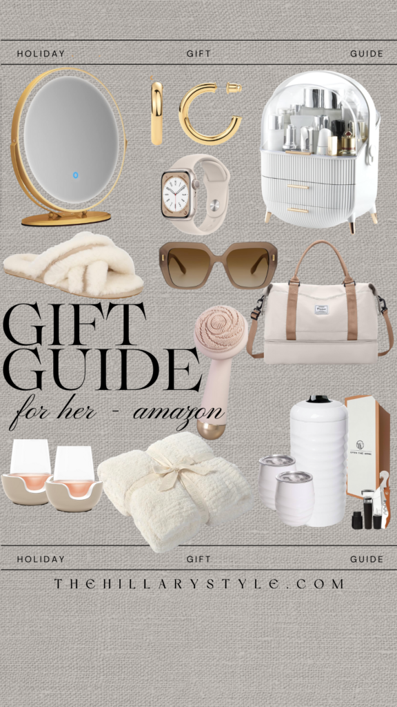 Amazon gift guide for her holiday gifts.