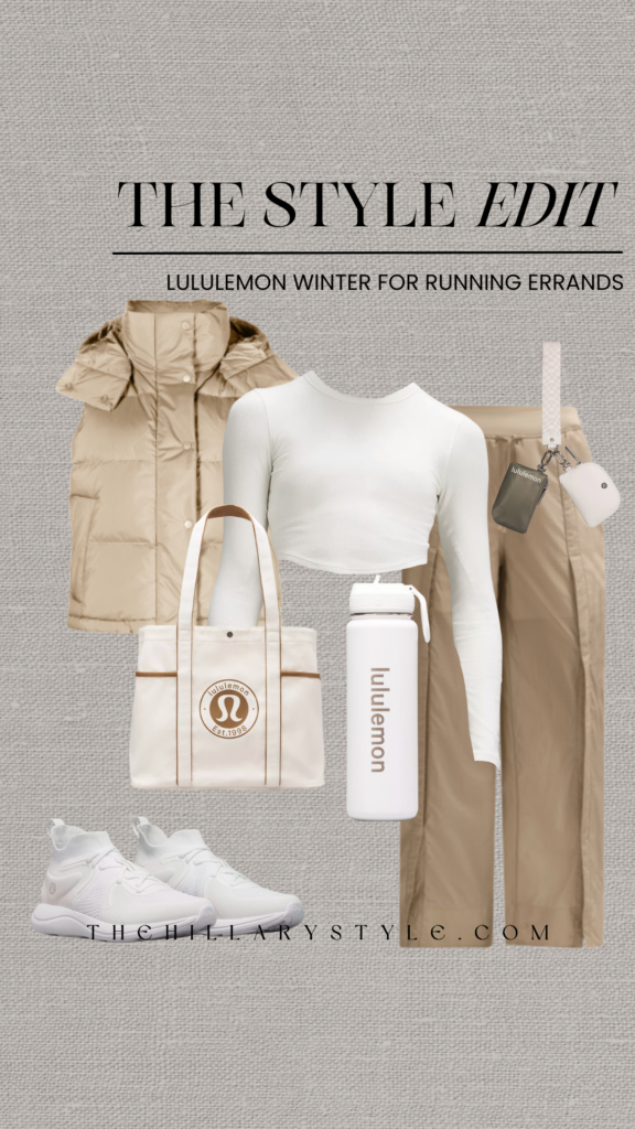 Lululemon winter outfit for errands.