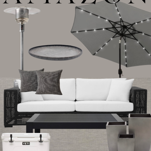 Amazon Modern Outdoor Black and White