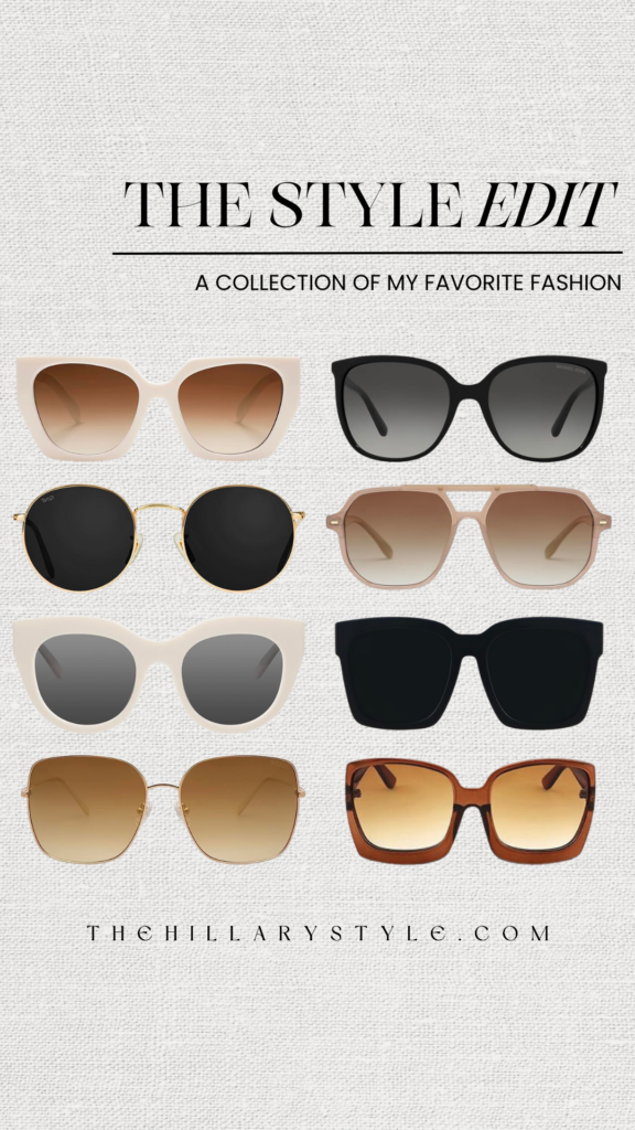 A collection of favorite sunglasses.