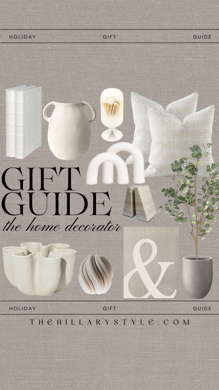 Holiday home decor gift guide.