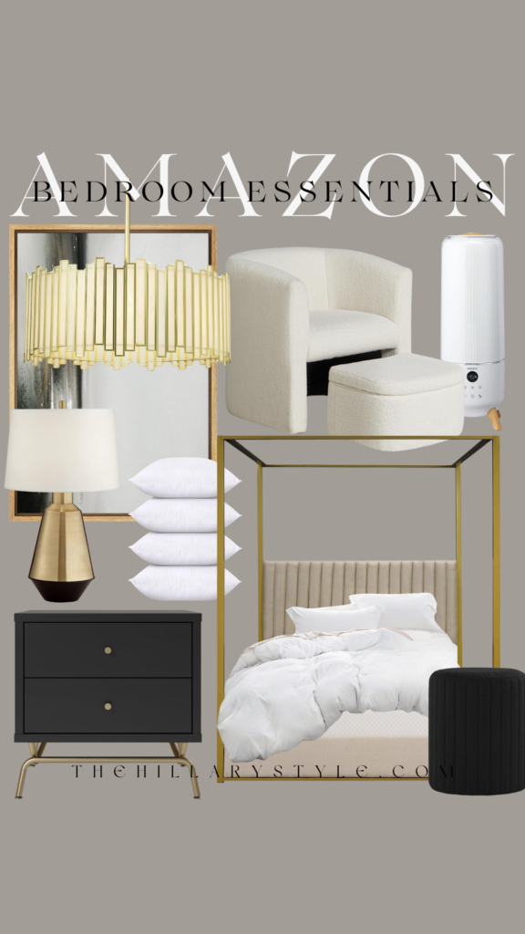 Amazon bedroom essentials collage