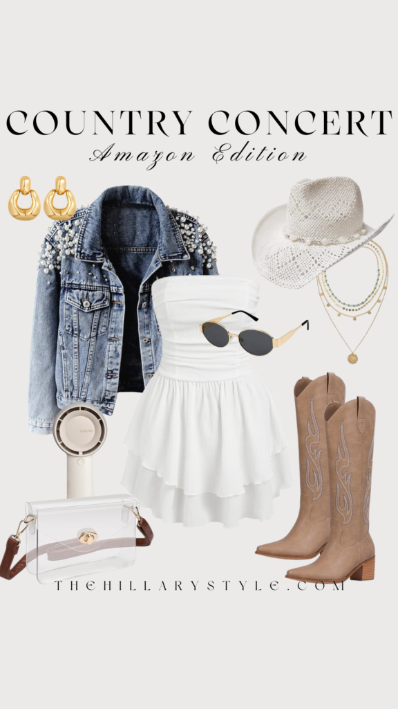 Country concert outfit inspiration with boots.