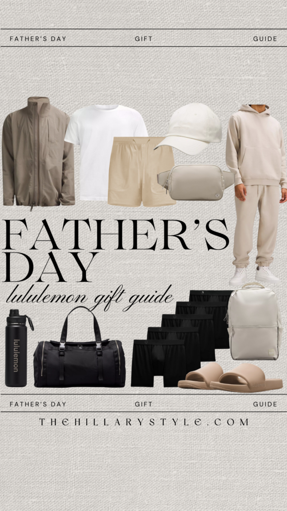 Father's Day Lululemon gift guide.