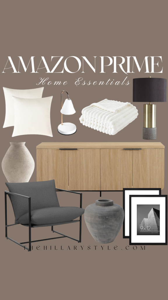 Amazon Prime home essentials living room decor.