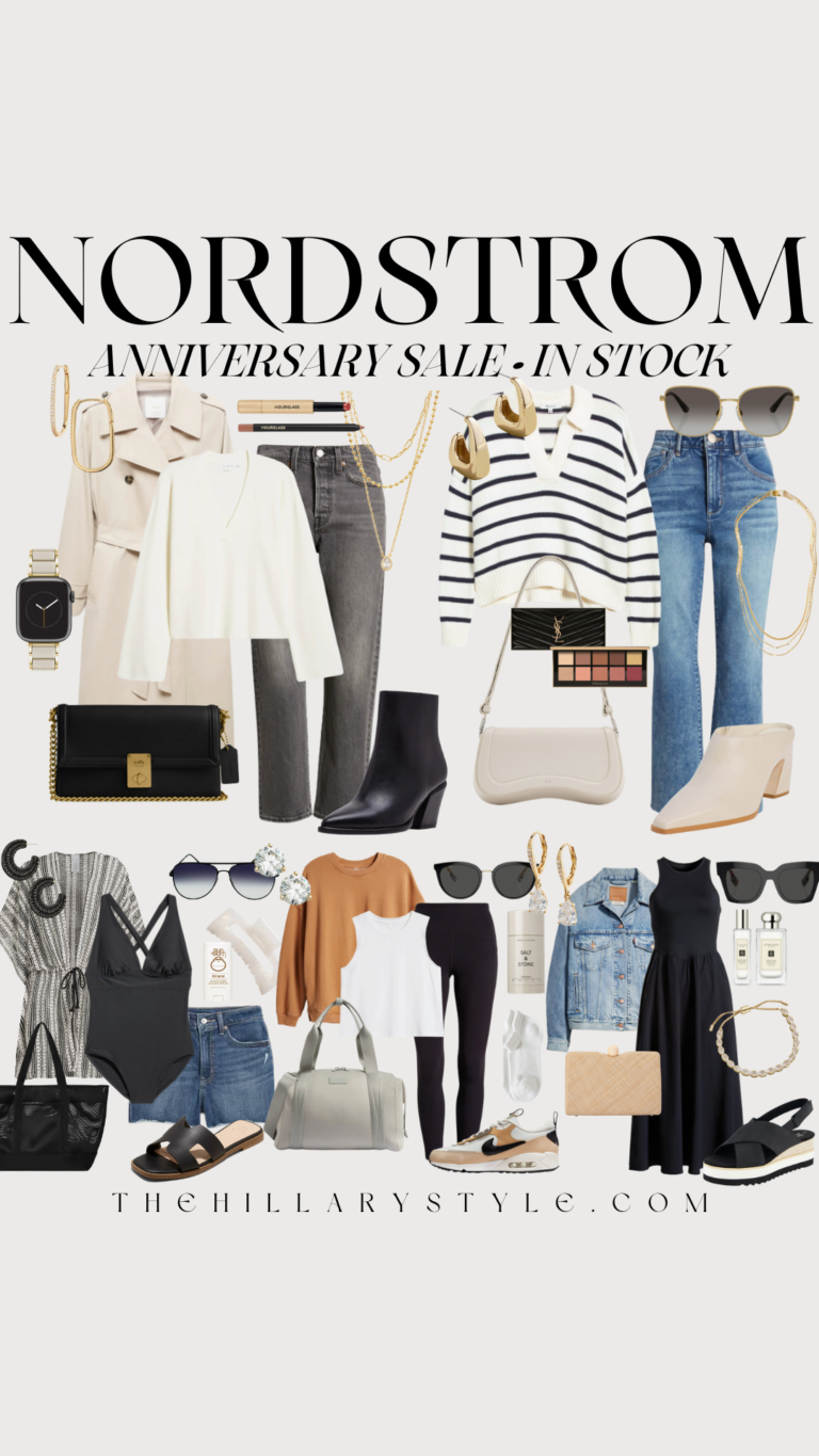 Nordstrom Anniversary Sale fashion collage.