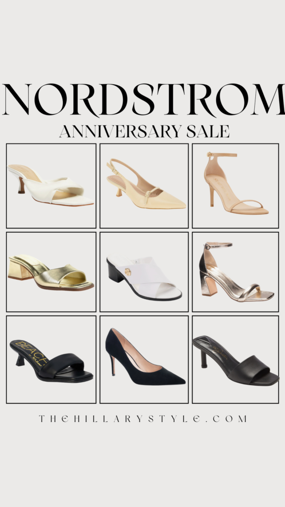 Nine women's shoes for Nordstrom Anniversary Sale.