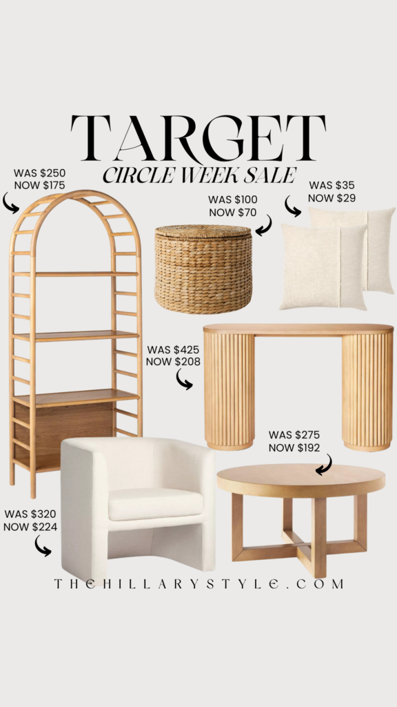 Target Circle Week Sale furniture and decor.